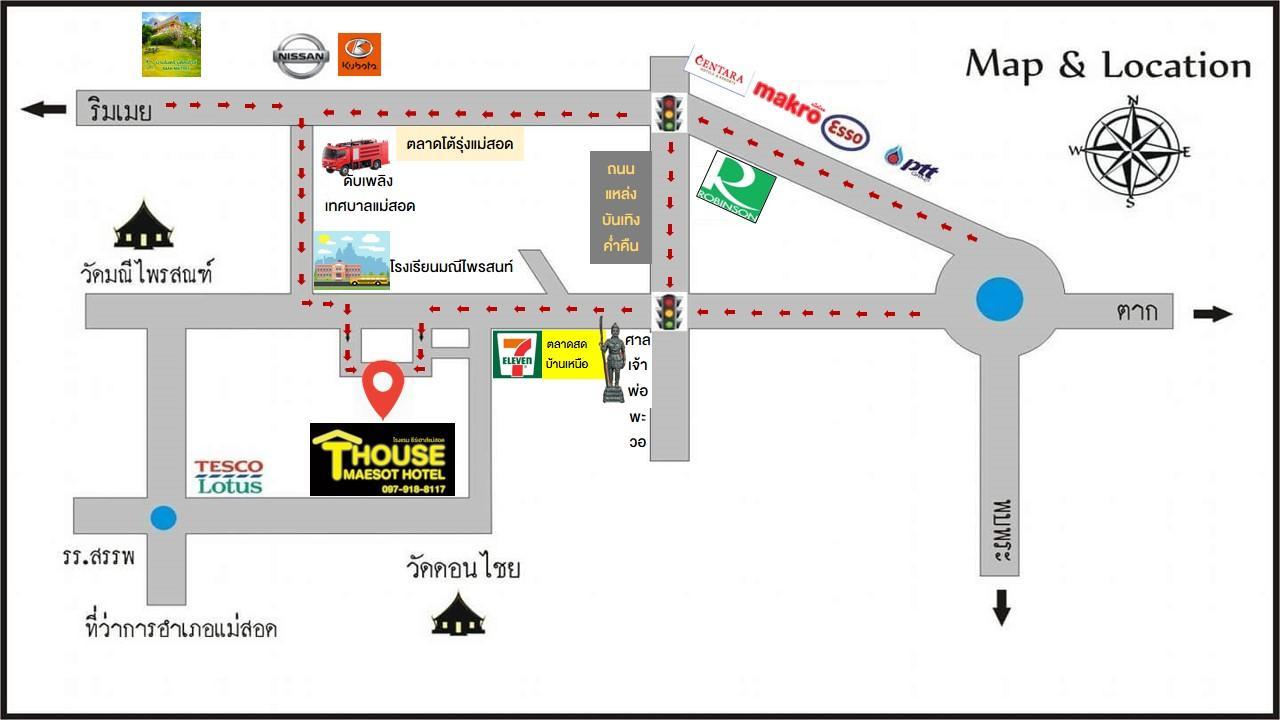 T. House Hotel Mae Sot Exterior foto